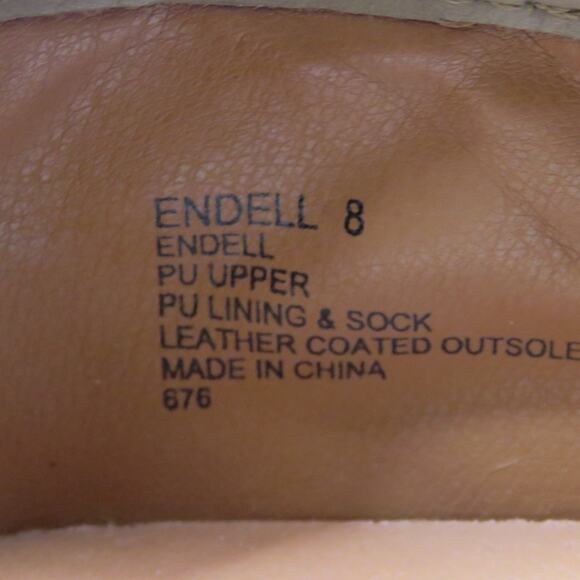 Steve Madden Endell Taupe Leather Quilted Sneakers Size 8 Chunky Platform - Picture 9 of 10